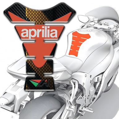Aprilia Tank Protector Black Brown Decoration Version 