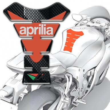 Aprilia Tank Guard Pads Black Gray Decoration Version 