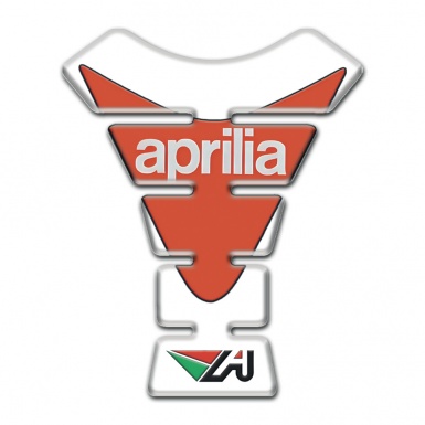 Aprilia Tank Pad Protector White Orange Version 
