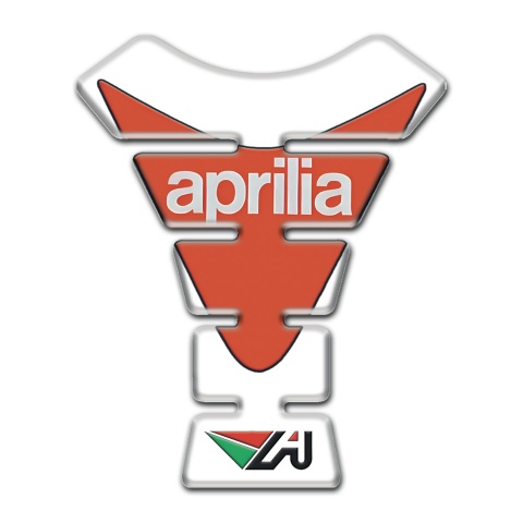 Aprilia Tank Pad Protector White Orange Version 