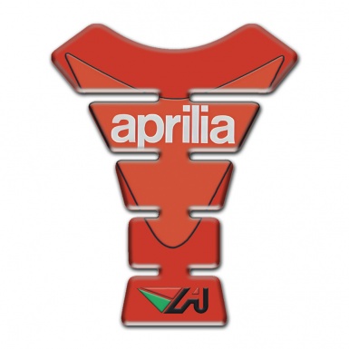 Aprilia Tank Pad Motorbike Red Orange Version 