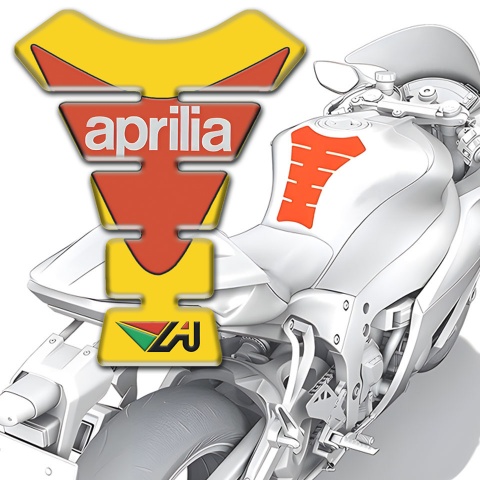 Aprilia Tank Protector Yellow Orange Version 