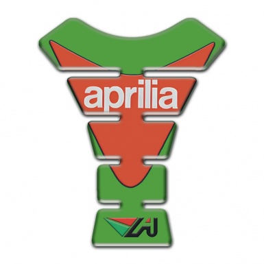 Aprilia Tank Guard Pads Green Orange Version 