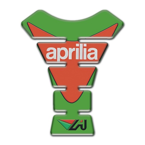 Aprilia Tank Guard Pads Green Orange Version 