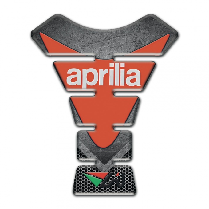 Aprilia Scratched Plate Effect Tank Pad Protector 