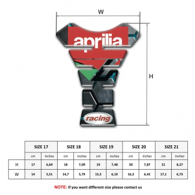 Aprilia Tank Fuse Gray 3D Figures Design 