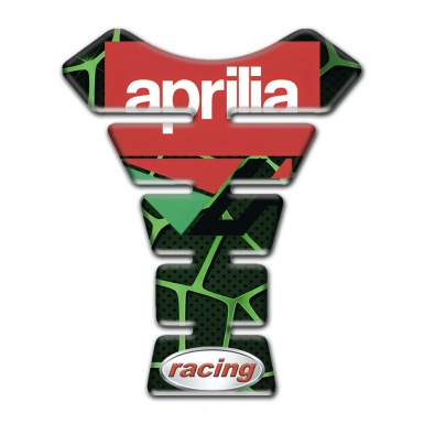 Aprilia Tank Guard Pads Green Patterns Base Racing Style 