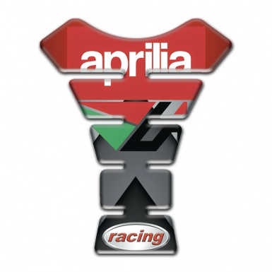 Aprilia Tank Fuse Gray Red Decoration Racing Style 