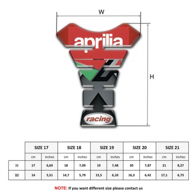 Aprilia Tank Fuse Gray Red Decoration Racing Style 