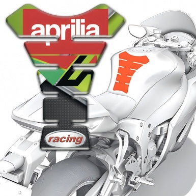 Aprilia Tank Pad Motorbike Fresh Green Motive Racing Edition 