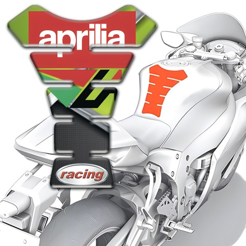 Aprilia Tank Pad Motorbike Fresh Green Motive Racing Edition 