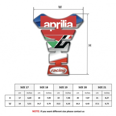 Aprilia Tank Guard Pads Colorful Model with Racing logoo 