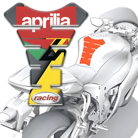 Aprilia Tank Fuse GRay Yellow Base Racing Edition 