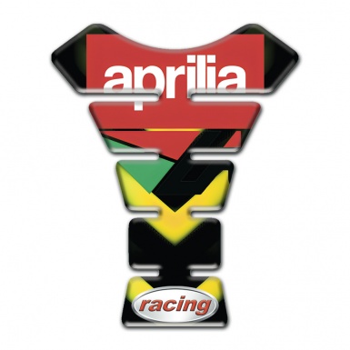 Aprilia Tank Guard Pads Yellow V Shape Decoration 