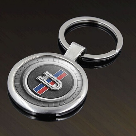 Datsun Metal Fob Chain Silver Ring Color Logo Edition