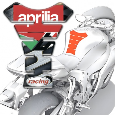 Aprilia Tank Fuse Iron Effect Base Racing Style 