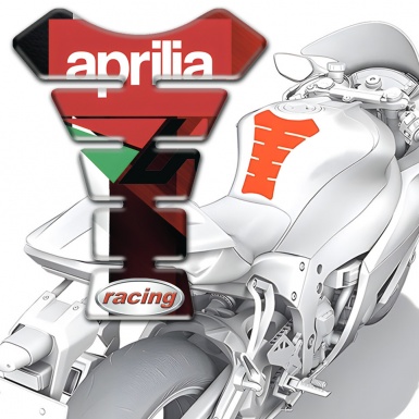 Aprilia Tank Pad Motorbike Premium Quality Racing Style 