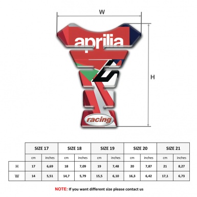 Aprilia Tank Fuse Colorful Patterns Design Racing Edition 