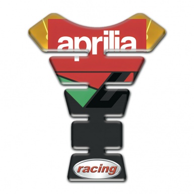 Aprilia Tank Pad Protector Black Yellow Vision Racing Edition 