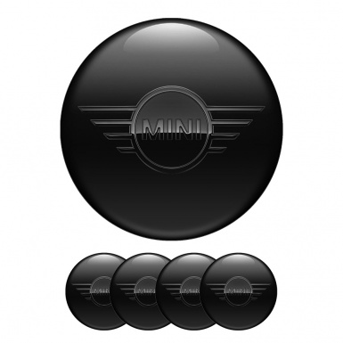 Mini Cooper Sticker Wheel Center Hub Cap Black Edition