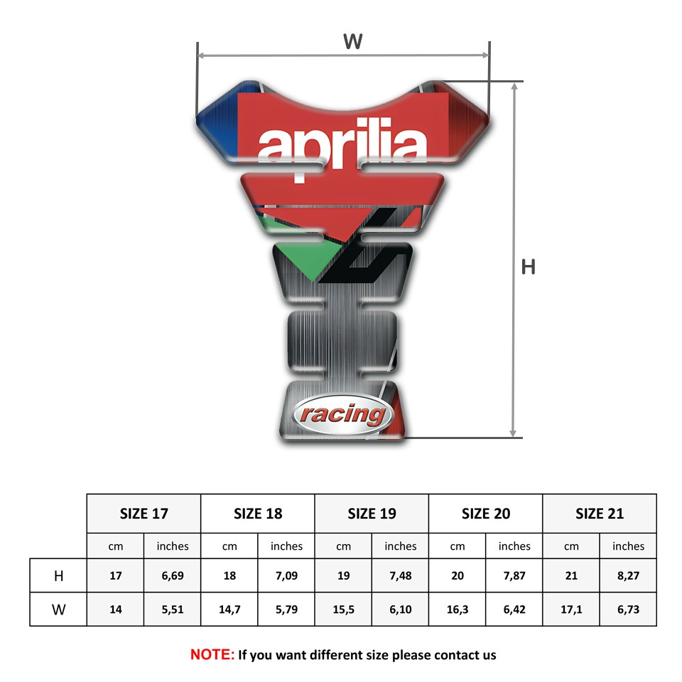 Aprilia Tank Protector Stylish racing Design | Tank Protectors ...