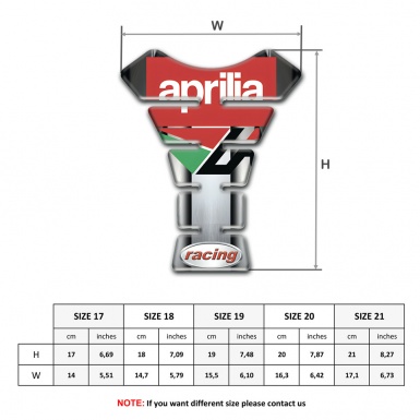 Aprilia Tank Pad Protector Unique Edition 