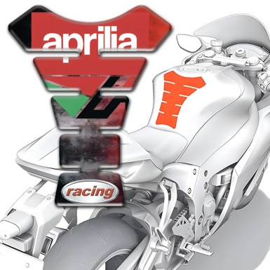 Aprilia Tank Protector Mixed Colors Racing Style 