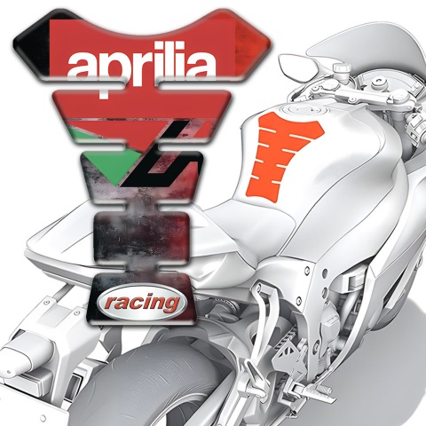Aprilia Tank Protector Mixed Colors Racing Style 