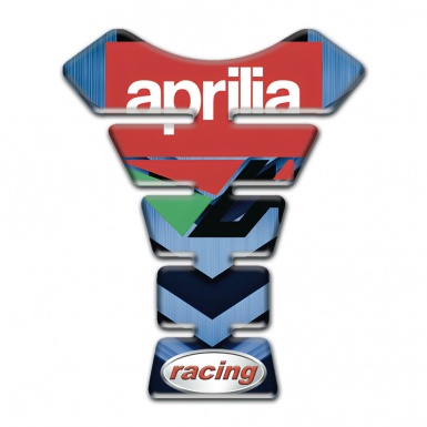 Aprilia Tank Pad Protector Dark and Light Blue Decoration racing Style 