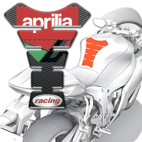 Aprilia Tank Guard Pads High End Version Racing Style 