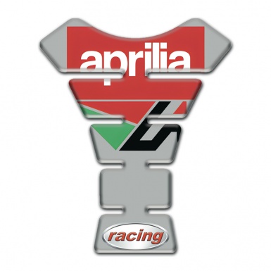 Aprilia Tank Protector Gray Base Red White Logo 