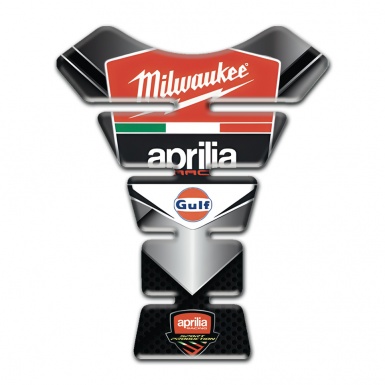 Aprilia Tank Fuse Chromed Design Milwaukee Logo 