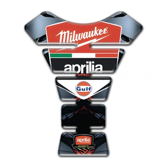 Aprilia Tank Protector Torn effect Milwaukee Style 