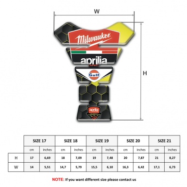 Aprilia Tank Protector Stylish Model Milwaukee Edition 