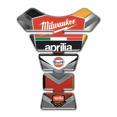 Aprilia Tank Pad Protector Multicolored Model Milwaukee Style 