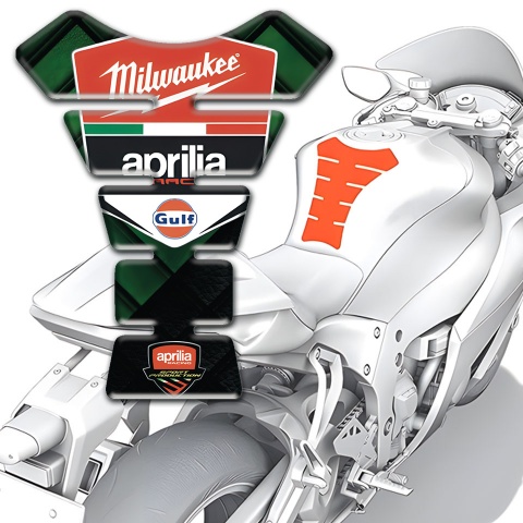 Aprilia Tank Protector Dark Green Motive Milwaukee Style 