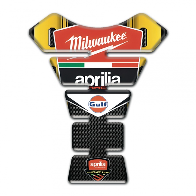 Aprilia Tank Protector Premium Quality Yellow Black Print 