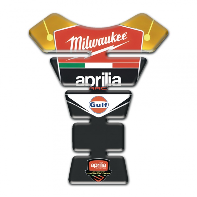 Aprilia Tank Guard Pads Stylish Version Milwaukee Logo 
