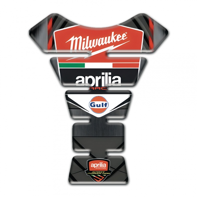 Aprilia Tank Pad Motorbike Racing Edition Milwaukee Style 