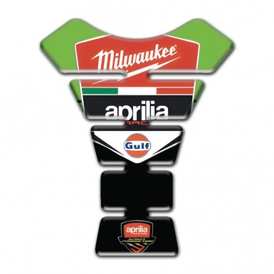 Aprilia Tank Fuse Green Black Design Milwaukee Style 