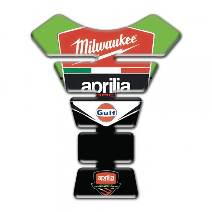 Aprilia Tank Fuse Green Black Design Milwaukee Style 