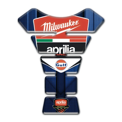 Aprilia Tank Protector Blue Decoration Milwaukee Style 