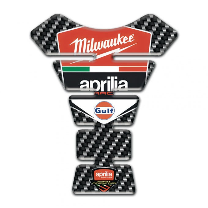 Aprilia Tank Pad Protector Dark Carbon Edition Milwaukee Style 