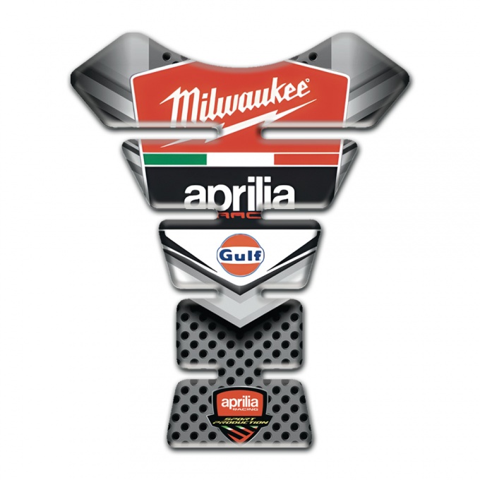 Aprilia Tank Fuse Unique Design with Milwaukee Logo 