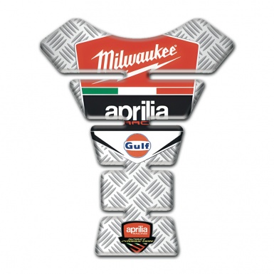 Aprilia Tank Guard Pads Crossed Elements Design 
