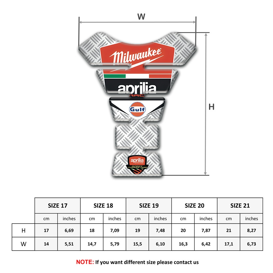 Aprilia Tank Guard Pads Crossed Elements Design | Tank Protectors ...
