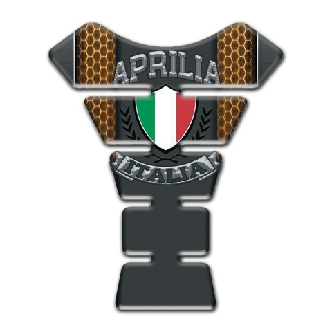 Aprilia Tank Fuse Copper Honeycomb Base Motive Italian Flag Logo 
