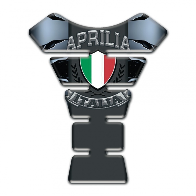 Aprilia Tank Protector Torn Effect Design Italian Flag Logo