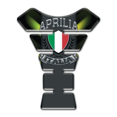 Aprilia Tank Protector Green Lights effect Italian Logo 