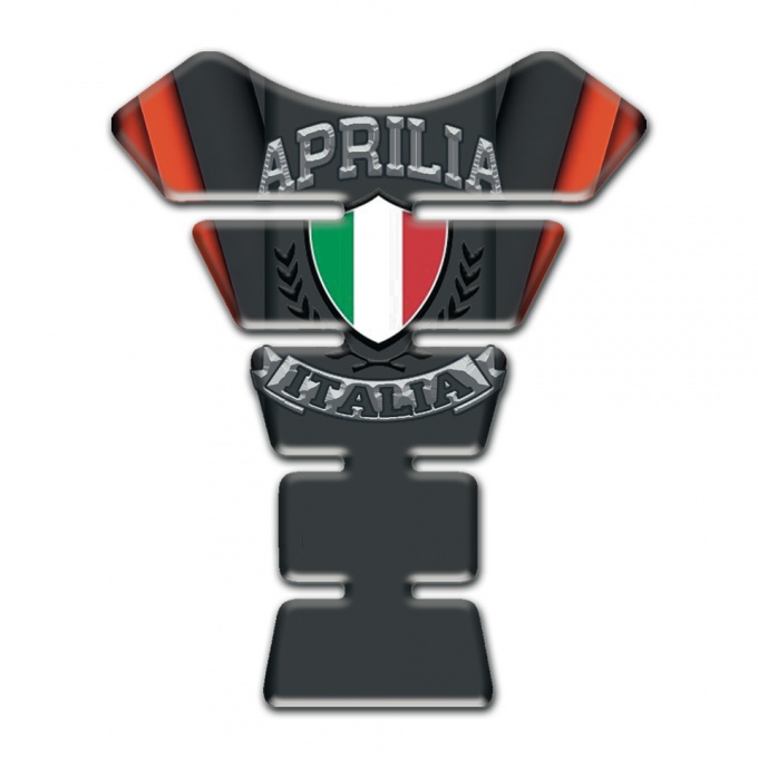Aprilia Tank Protector Orange Motive base Italian Logo 